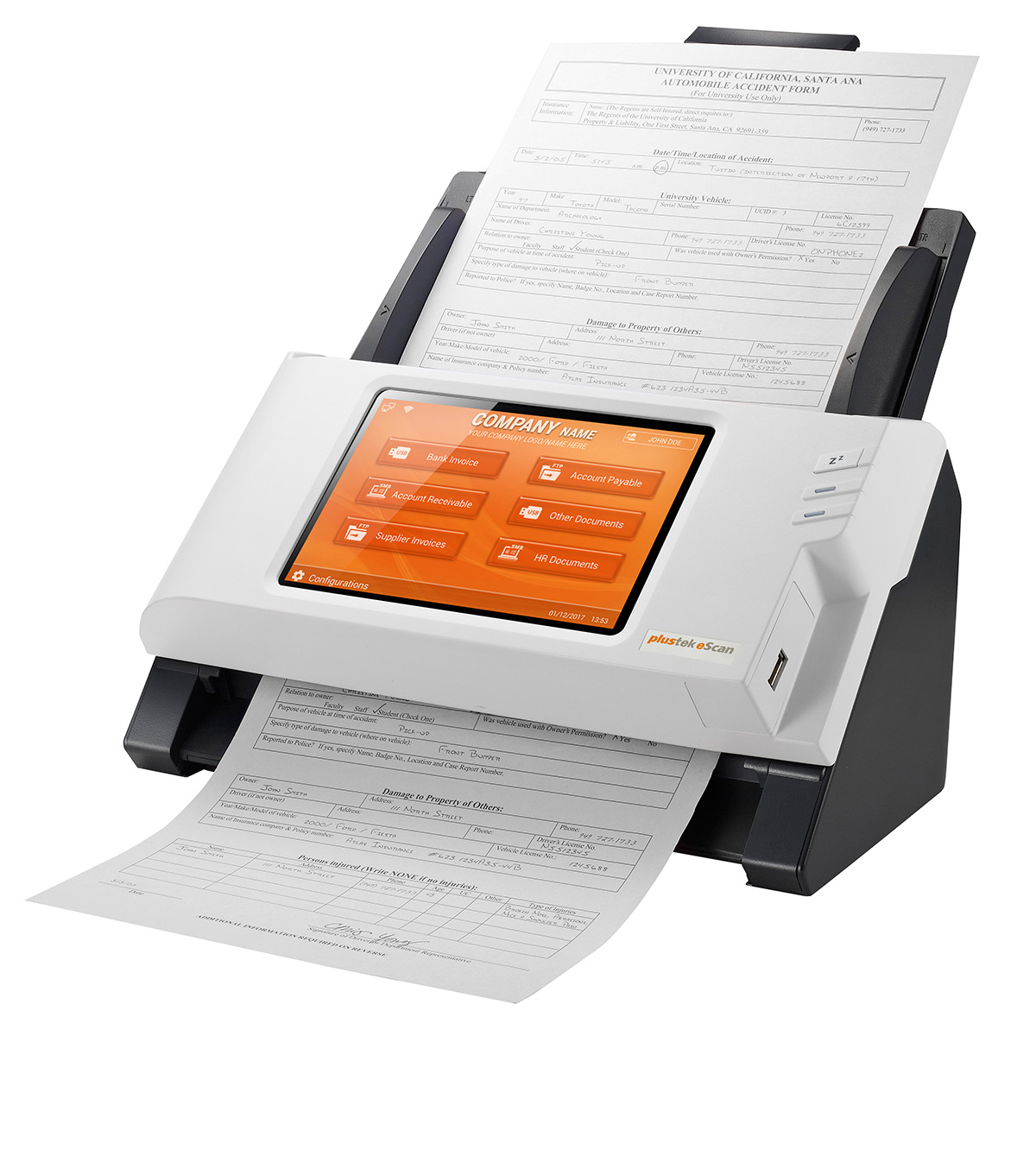 plustek Dokumentenscanner der eScan Serie für AMAGNO zertifiziert
