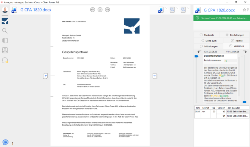 amagno versionsvergleich 1 830x488 - Secure Collaboration