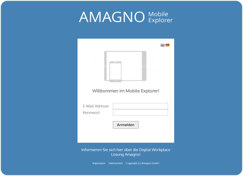 amagnome login 830x601 - Amagno Web Interfaces